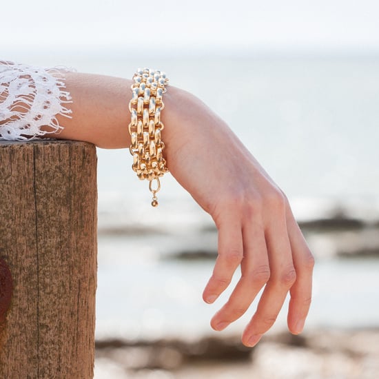 Gold Colour Large Chain Bracelet - Image 3