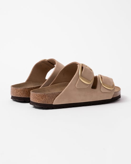 Two Big Buckle Adjustable Sandals in Beige - Image 3