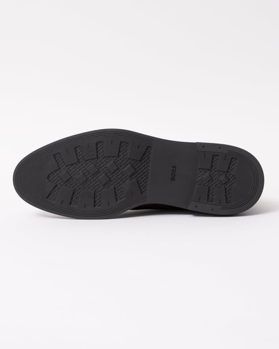 Desert Boots with Signature Stripe in Dark Brown - Image 5