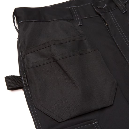 Caterpillar Essentiële Kniezak Stretch Holster Polyester Heren Zwarte Buitentrousers - Image 5