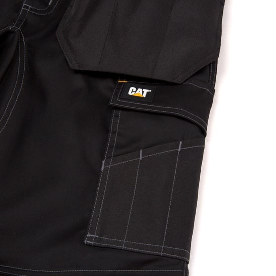 Caterpillar Essentiële Kniezak Stretch Holster Polyester Heren Zwarte Buitentrousers - Image 6