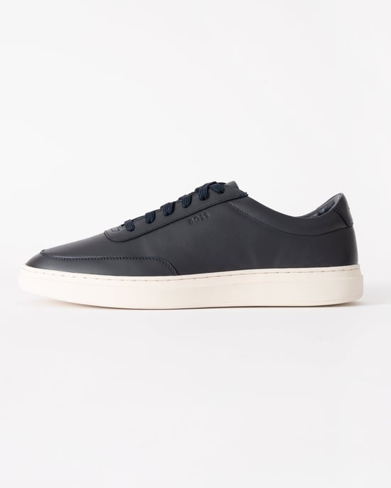 Heren Casual Leren Sneakers in Donkerblauw - Image 2