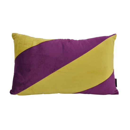 NOVÉE Velvet swirl pistache / aubergine | 30 x 50 cm | kussenhoes | polyester - Image 1