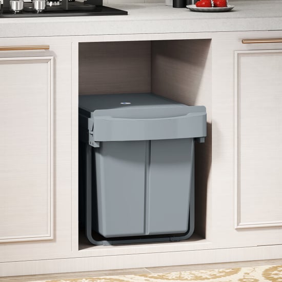 4goodz Uitschuifbare inbouwprullenbak 40 liter verdeeld in 2 x 20 l - - Image 5