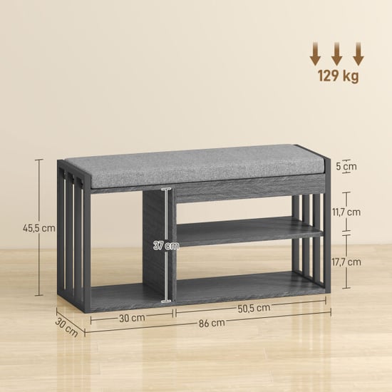 4goodz Schoenenbank schoenenkast met zitkussen - - Image 4