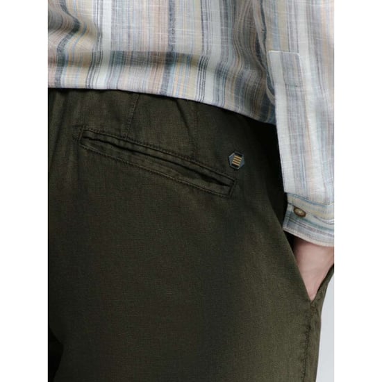 No Excess Pants with linen garment dyed motorblack - Image 5