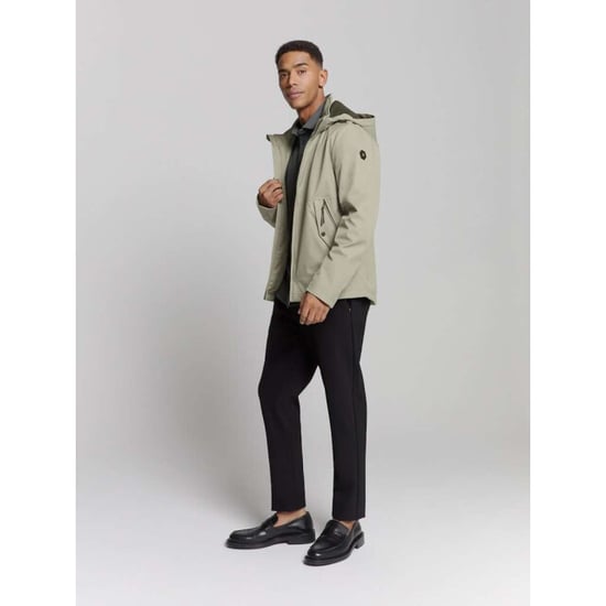 No Excess Jacket mid long hood detachable light army - Image 2