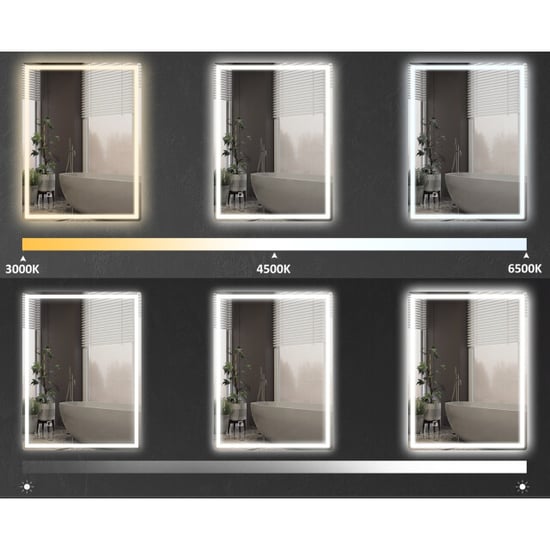 4goodz Badkamerspiegel 70x90 cm met led verlichting - Image 3
