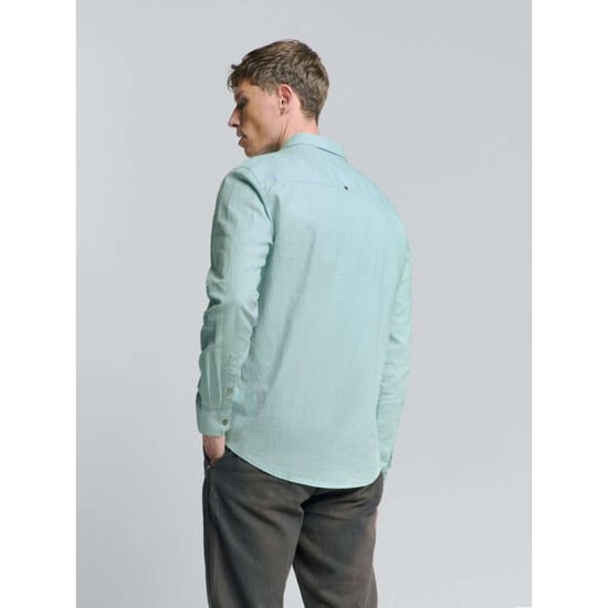 No Excess Shirt solid with linen ice - Image 3