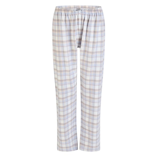 By Louise Dames pyjama set flanel lang met knoopsluiting blauw/wit geruit - Image 2