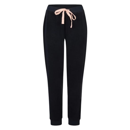 By Louise Dames winter pyjama set lang badstof roze/donkerblauw gestipt - Image 3