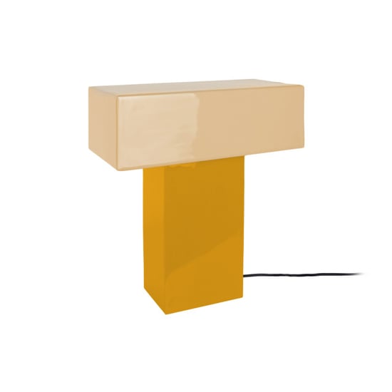 Leitmotiv tafellamp grato recto ochre yellow & soft yellow - Image 3