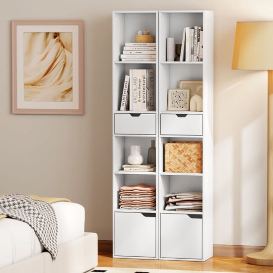 4goodz Boekenkast met 6 vakken met lade en kastdeur - - Image 2
