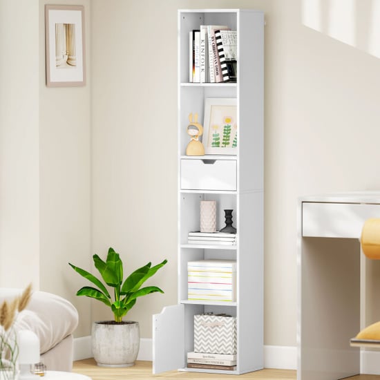 4goodz Boekenkast met 6 vakken met lade en kastdeur - - Image 4