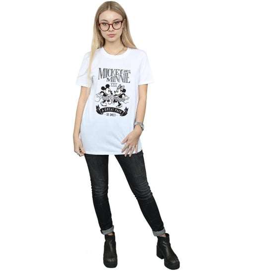 Li-cense Disney dames mickey en minnie mouse geweldig paar katoenen vriendje t-shirt - Image 3