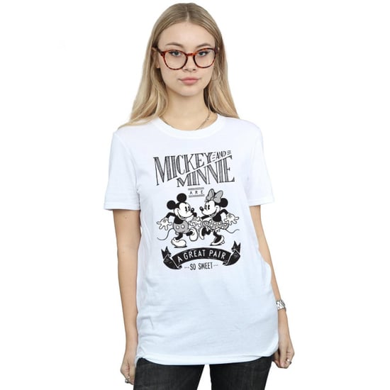 Li-cense Disney dames mickey en minnie mouse geweldig paar katoenen vriendje t-shirt - Image 4