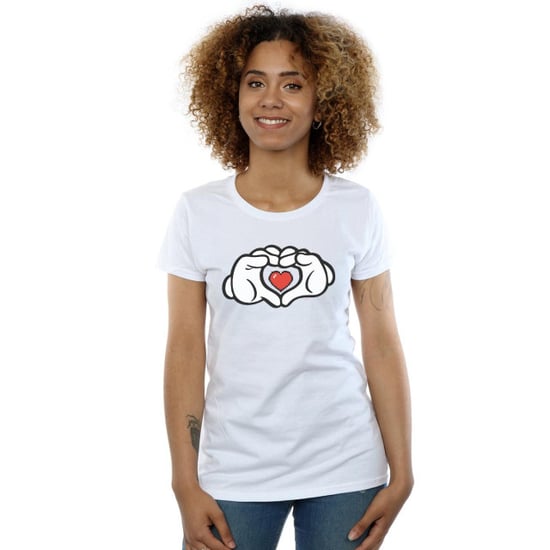 Li-cense Disney dames mickey mouse hart handen katoenen t-shirt - Image 3