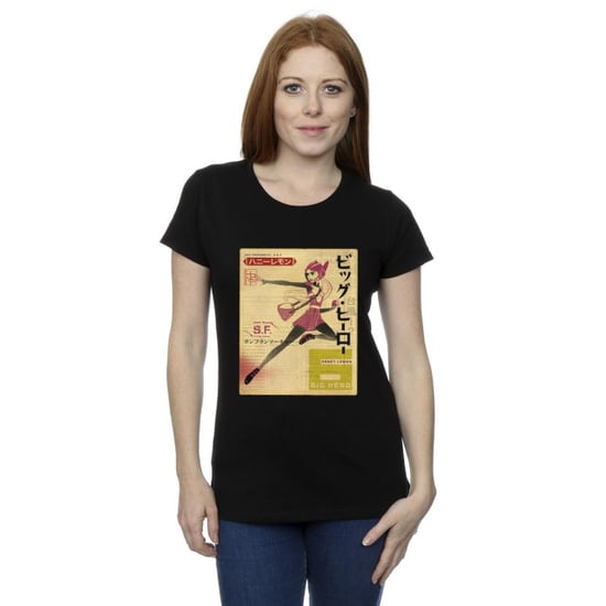 Li-cense Disney dames big hero 6 baymax honing citroen krant katoenen t-shirt - Image 3