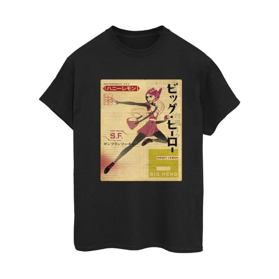 Li-cense Disney dames big hero 6 baymax honing citroen krant katoenen vriendje t-shirt - Image 1