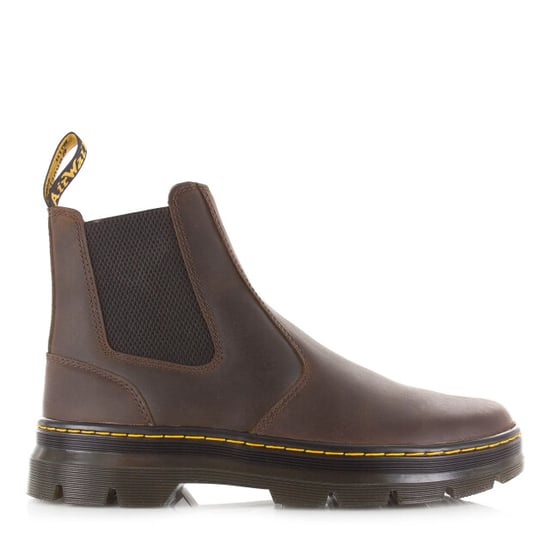 Dr. Martens Embury dark brown crazy horse chelsea boots unisex - Image 2
