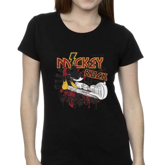 Li-cense Disney dames mickey mouse smash guitar rock katoenen t-shirt - Image 4
