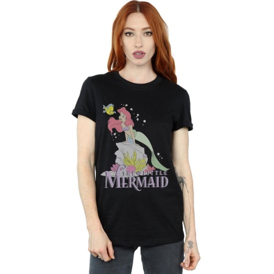 Li-cense Disney dames the little mermaid faded nostalgia katoenen vriendje t-shirt - Image 3