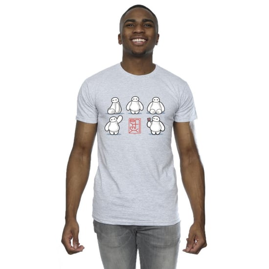 Disney Mens Big Hero 6 Baymax Many Poses T-Shirt (Sports Grey) - Image 3