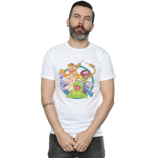 Disney Mens The Muppets Group Circle T-Shirt (White) - Image 2
