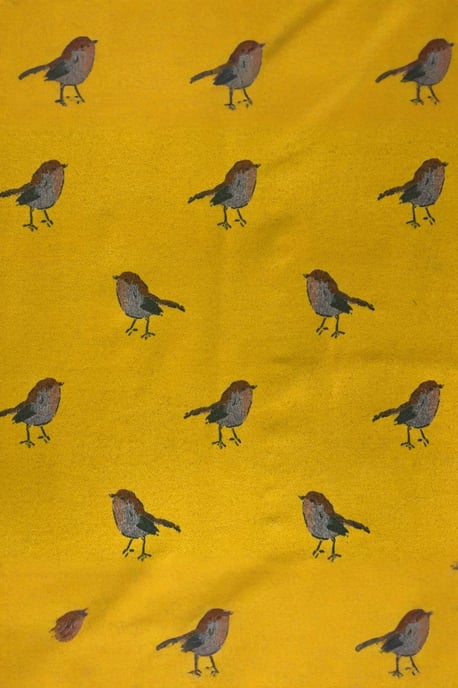 Robin Embroidered Reversible Scarf - Image 4