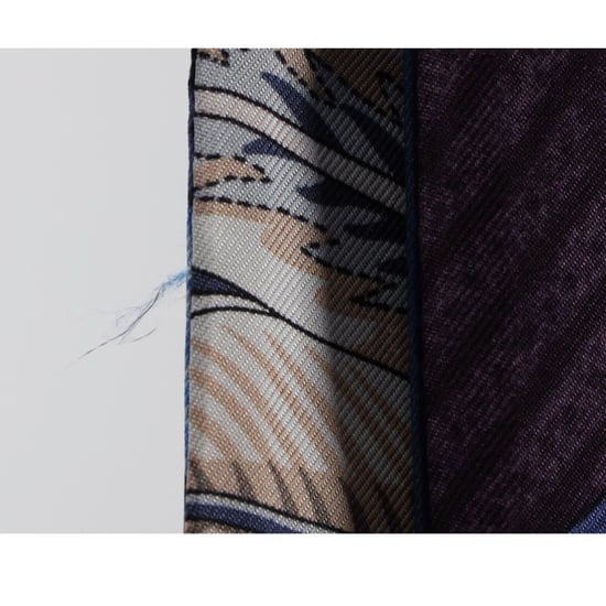 Ferragamo Mönstrad Mini Bandeau i Blå Siden - Image 4