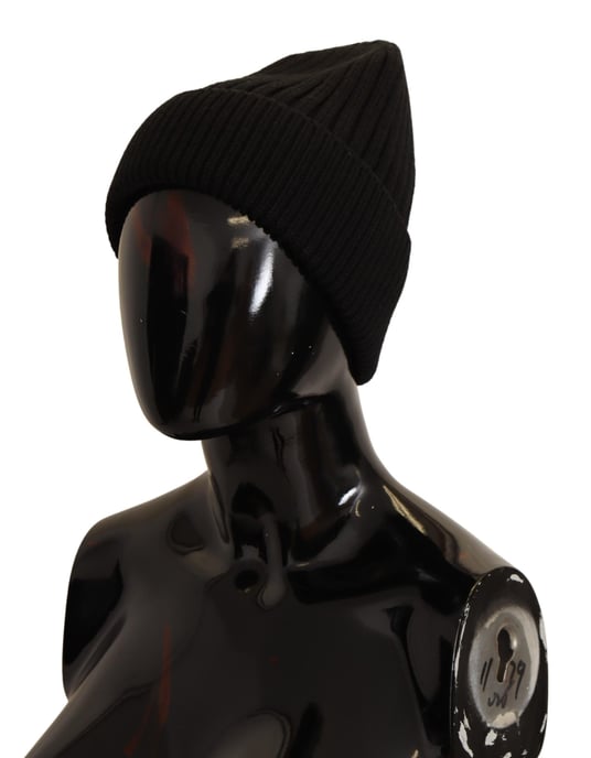 Dolce & Gabbana Black Wool Knit Women Winter Dameshoed - Image 2