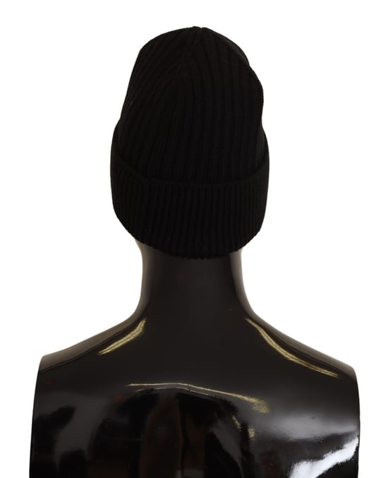Dolce & Gabbana Black Wool Knit Women Winter Dameshoed - Image 3