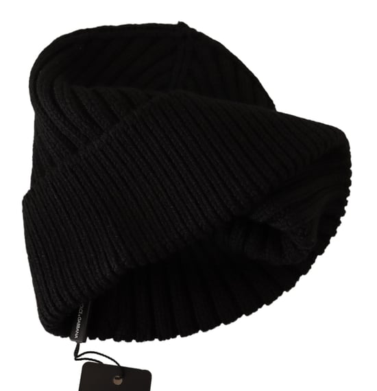 Dolce & Gabbana Black Wool Knit Women Winter Dameshoed - Image 4
