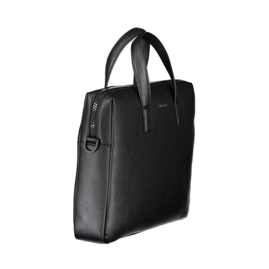 Black Polyester Handbag - Image 2