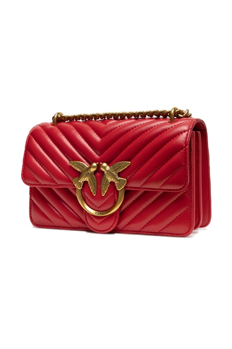 Rode Leren Love One Mini Schoudertas - Image 3