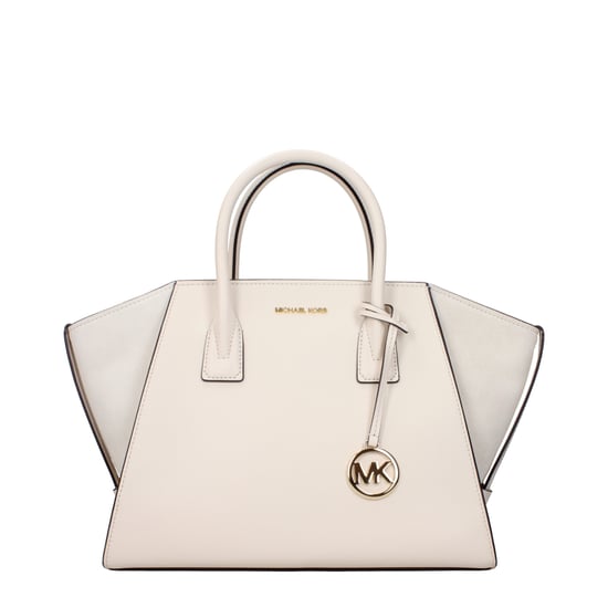Beige läderhandväska - Image 1