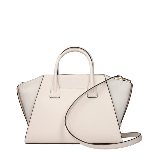 Beige läderhandväska - Image 2
