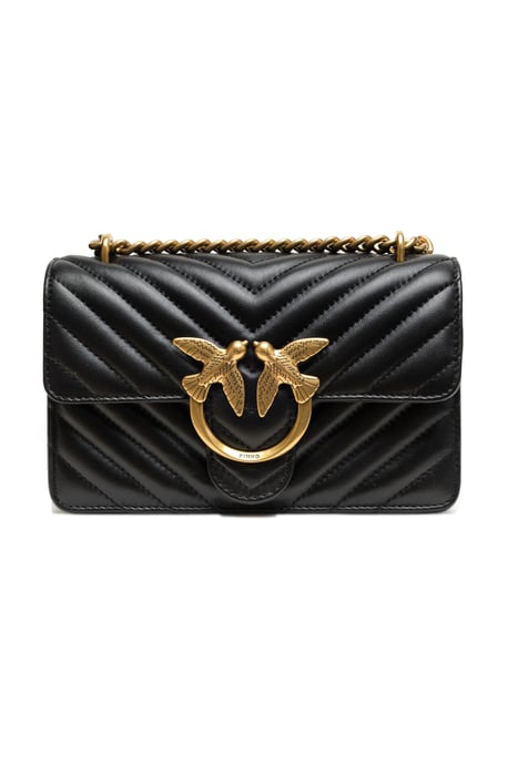 Zwarte Leren Love One Mini Schoudertas - Image 1