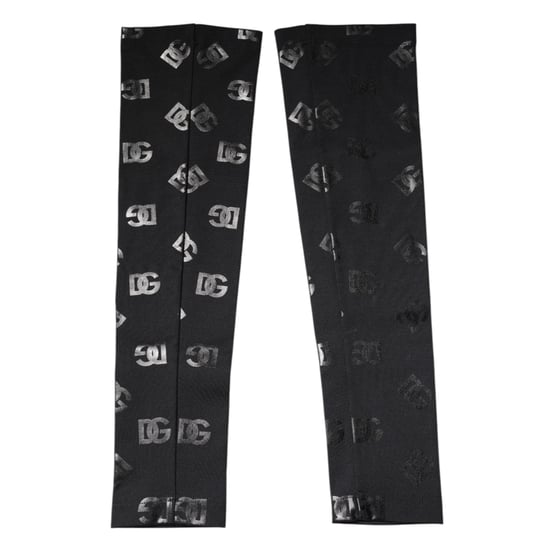 Zwarte DG Logo Monogram Wol Stretch Mouwen - Image 2