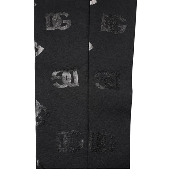 Zwarte DG Logo Monogram Wol Stretch Mouwen - Image 3