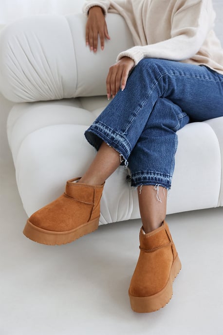 Wheres That From Womens 'Eveline' Platform Fur Lining Ankle Boots - Image 1
