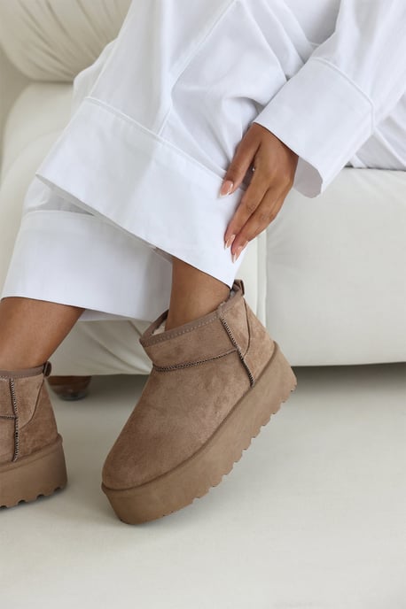 Wheres That From Womens 'Eveline' Platform Fur Lining Ankle Boots - Image 2