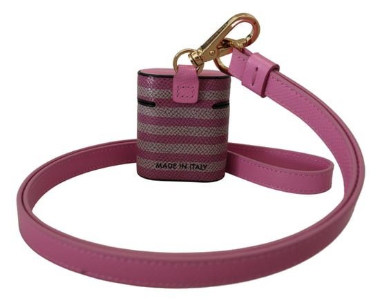 Dolce & Gabbana Chic Leather AirPods Case in Women's Pink - Image 2