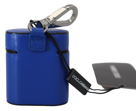 Dolce & Gabbana Elegante Blauwe Leren Airpods Dameshoes - Image 3