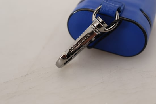Dolce & Gabbana Elegante Blauwe Leren Airpods Dameshoes - Image 6