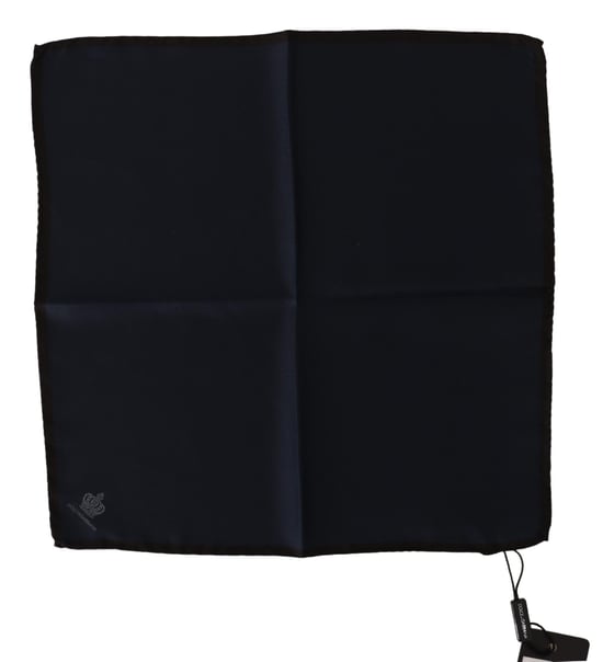 Zwarte Vierkante Zijden Sjaal 100% Silk - Image 1