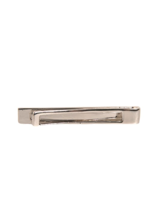 Zilveren Messing Logo Gegraveerde Stropdas Clip Bar - Image 3