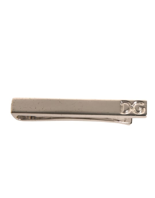 Zilveren Messing Logo Gegraveerde Stropdas Clip Bar - Image 4