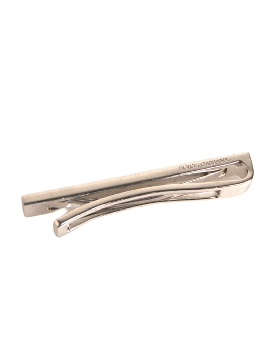 Zilveren Messing Logo Gegraveerde Stropdas Clip Bar - Image 5