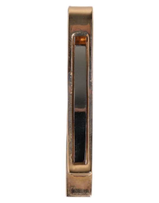 Gouden Tonaal Messing Logo Gegraveerde Stropdas Clip Bar - Image 4